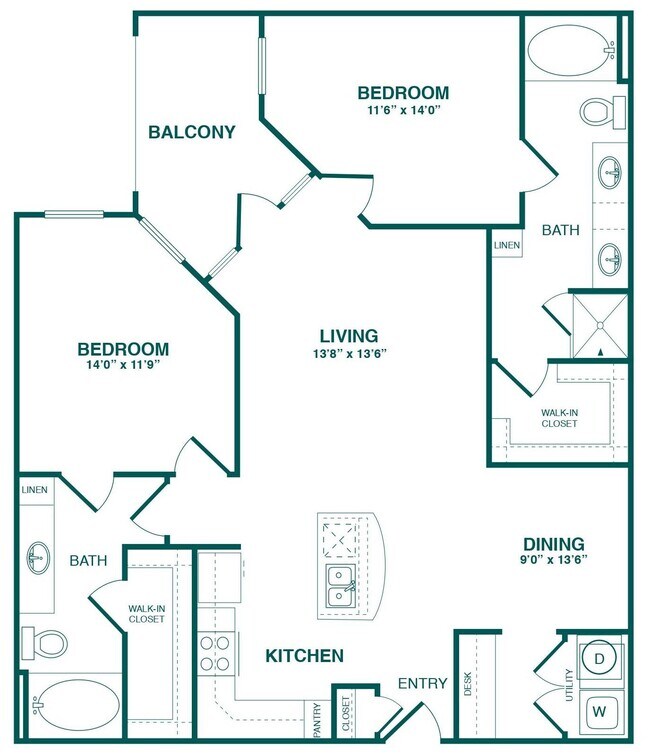 Unit 313 floor plan
